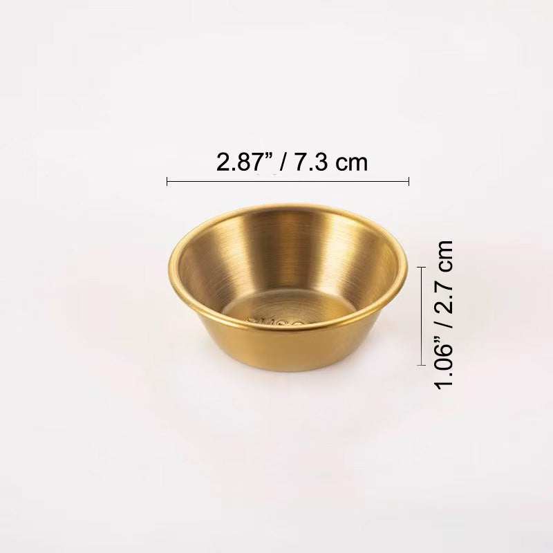 Chefco, KSC-7G, 304 Stainless Steel Sauce Cup, Gold - Chefcoca