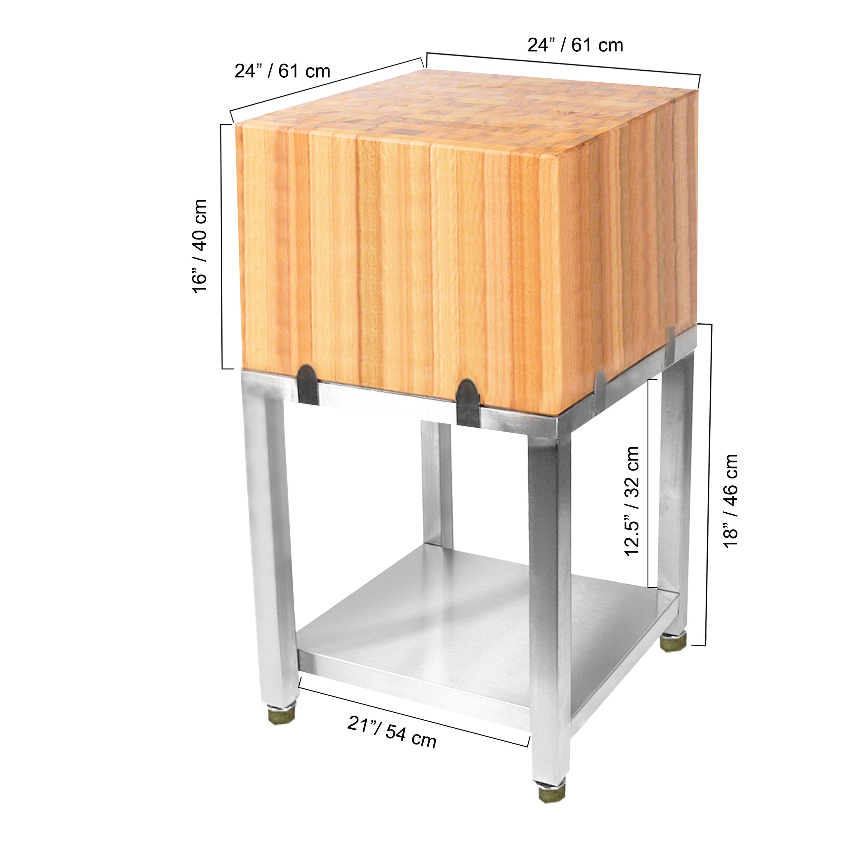 Chefco, heavy-duty butcher block workstation designed for commercial kitchens(WCB-242416) - Chefcoca