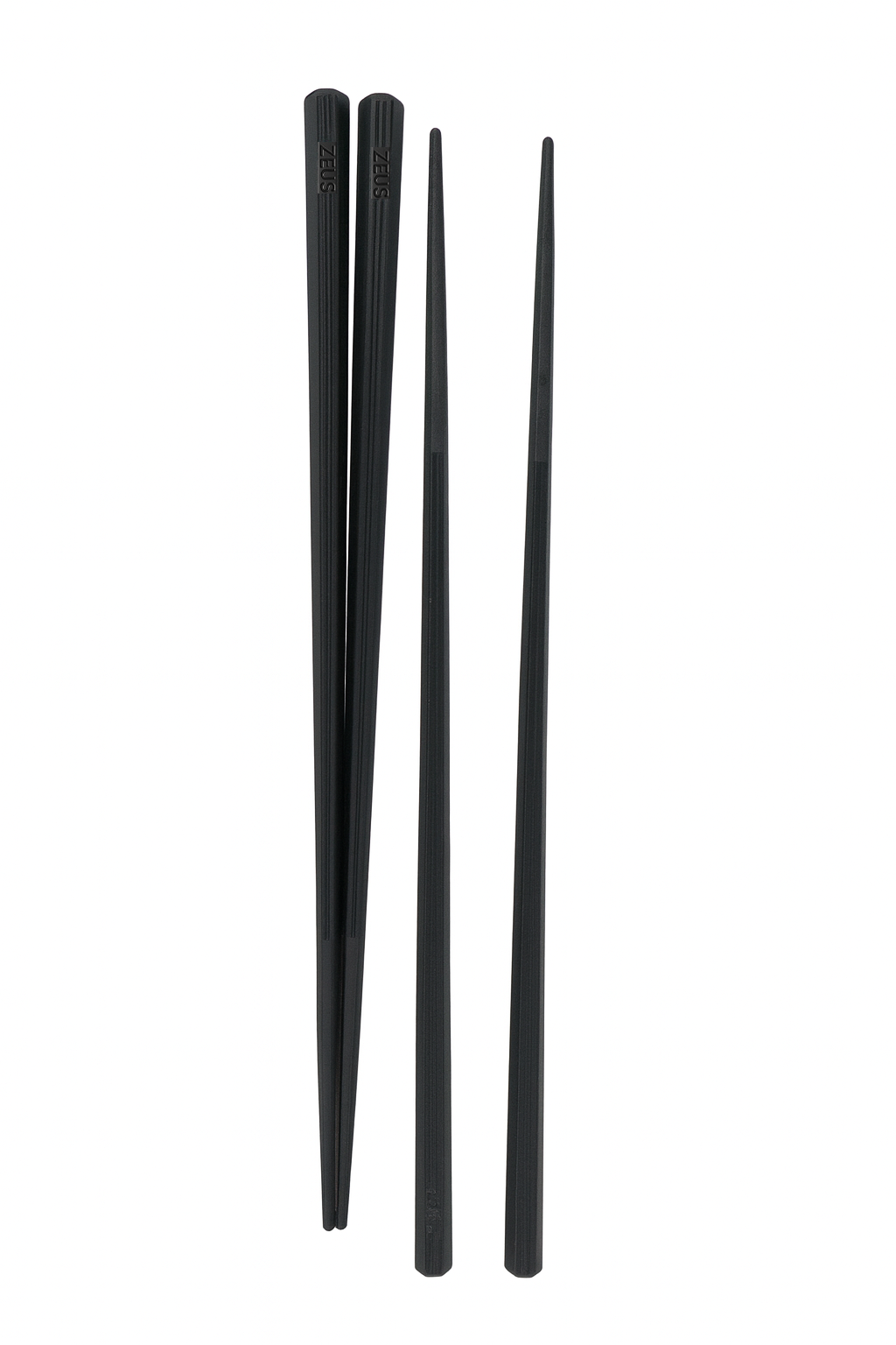 Baguettes coniques noires en alliage, 10 paires (8,5")