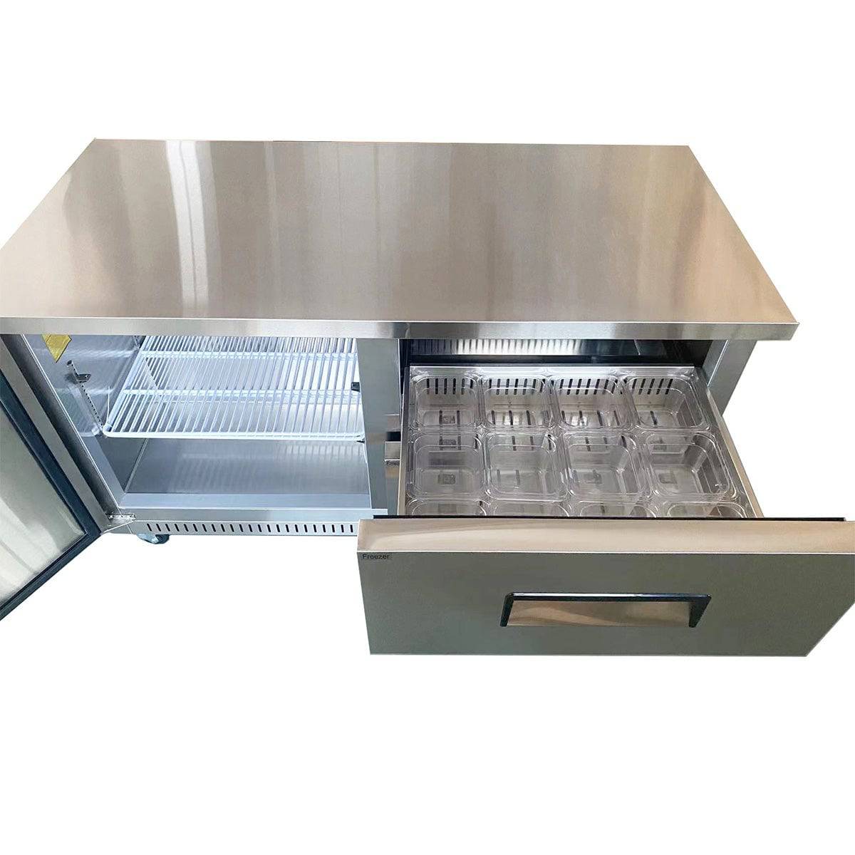 Sub-equip, 60" Undercounter Refrigerator/ Cooler with 2 Drawers - Chefcoca