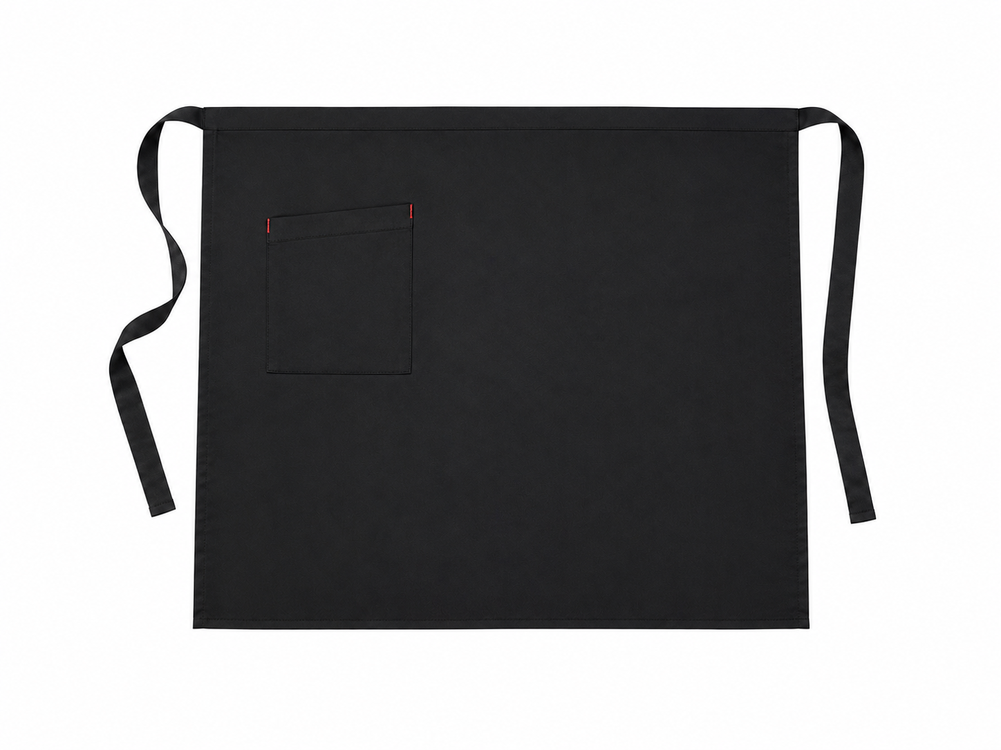 CHEFCO,WA-3229K,Bistro Apron, Half Length, Black - Chefcoca