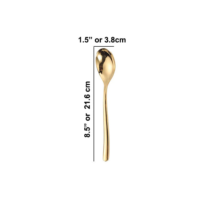 886-13 Gold Heavy Dinner Spoon (12 pcs) - Chefcoca