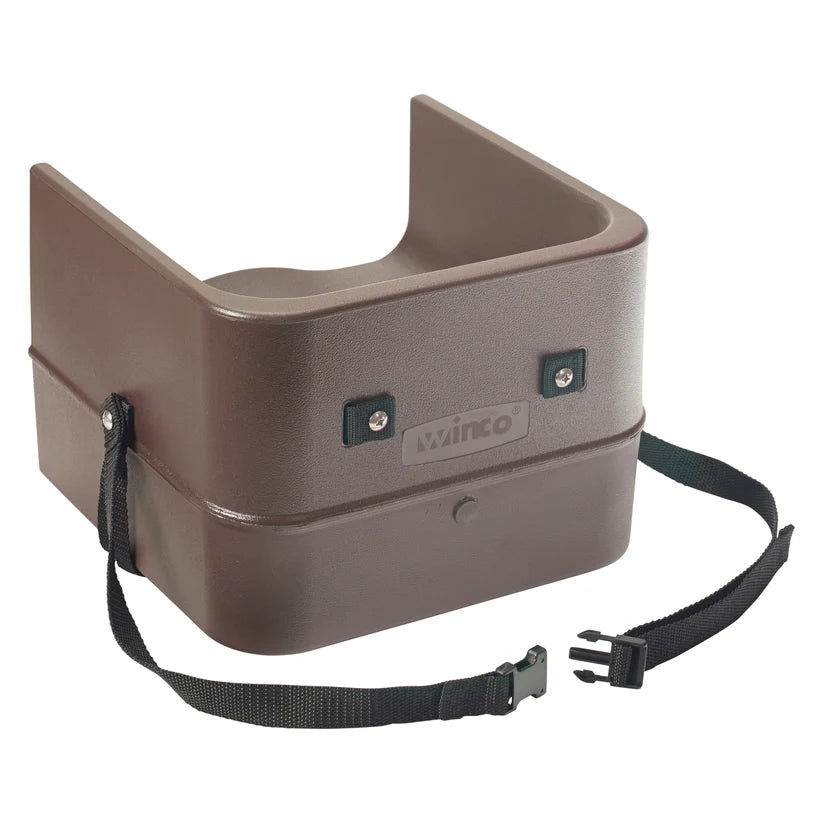 CHB-1P - Booster Seat, Plastic, Single-Sided, 3-Way Strap, Brown - Chefcoca