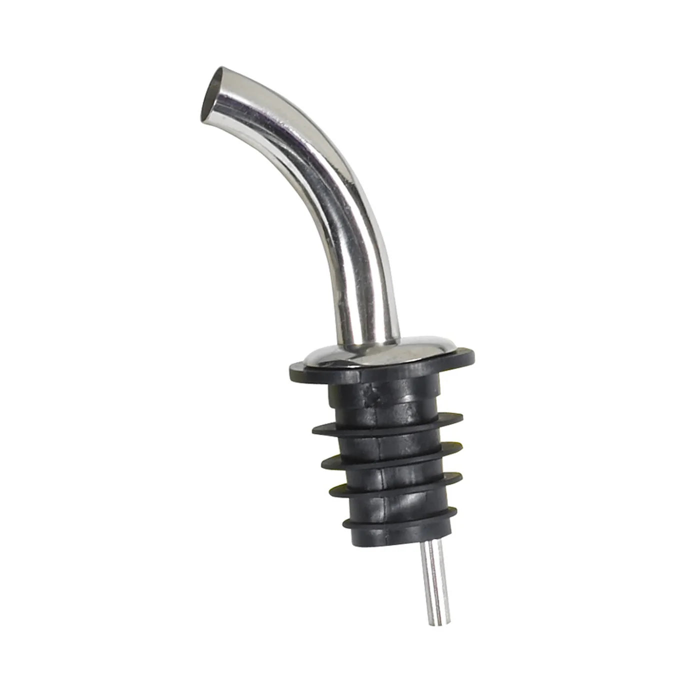 Metal Pourers, Tapered Spout, Black Plastic Stopper, 1PC (PPM-4G) - Chefcoca