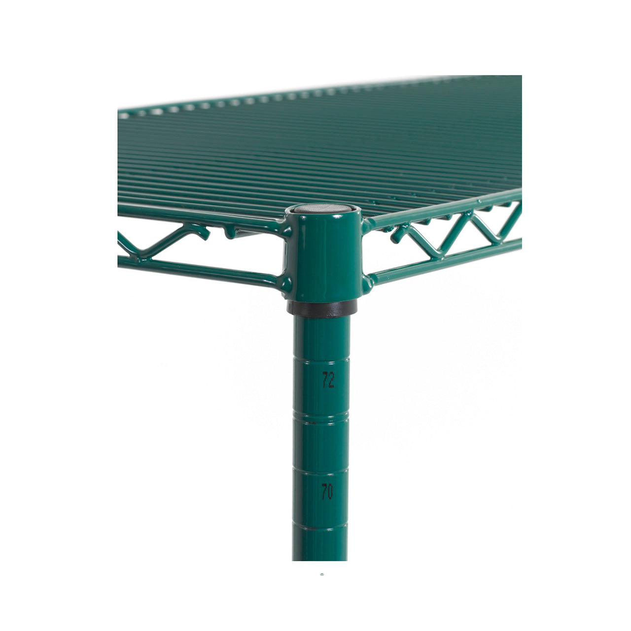 Green Epoxy Coated Shelving Post, 4 Pieces (34" - 86" Heights) - Chefcoca