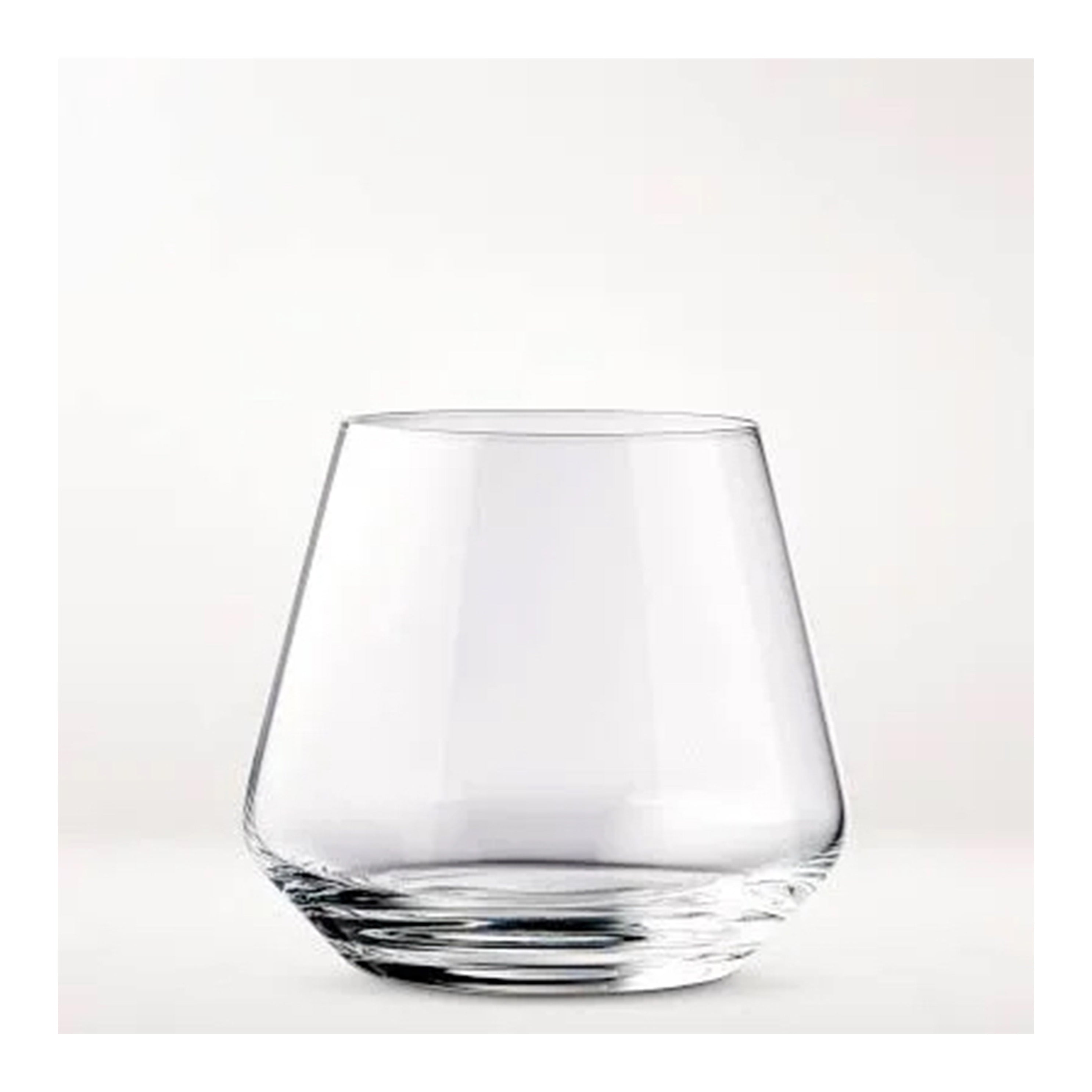 Tinted Beverage Glass, Clear  (12 pcs) 370 ML - Chefcoca