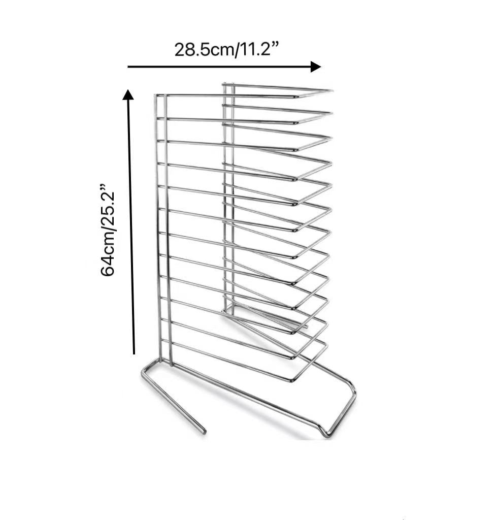CHEFCO,APZT-15R, 15-Tier Table/Countertop Pizza Tray Rack - Chefcoca