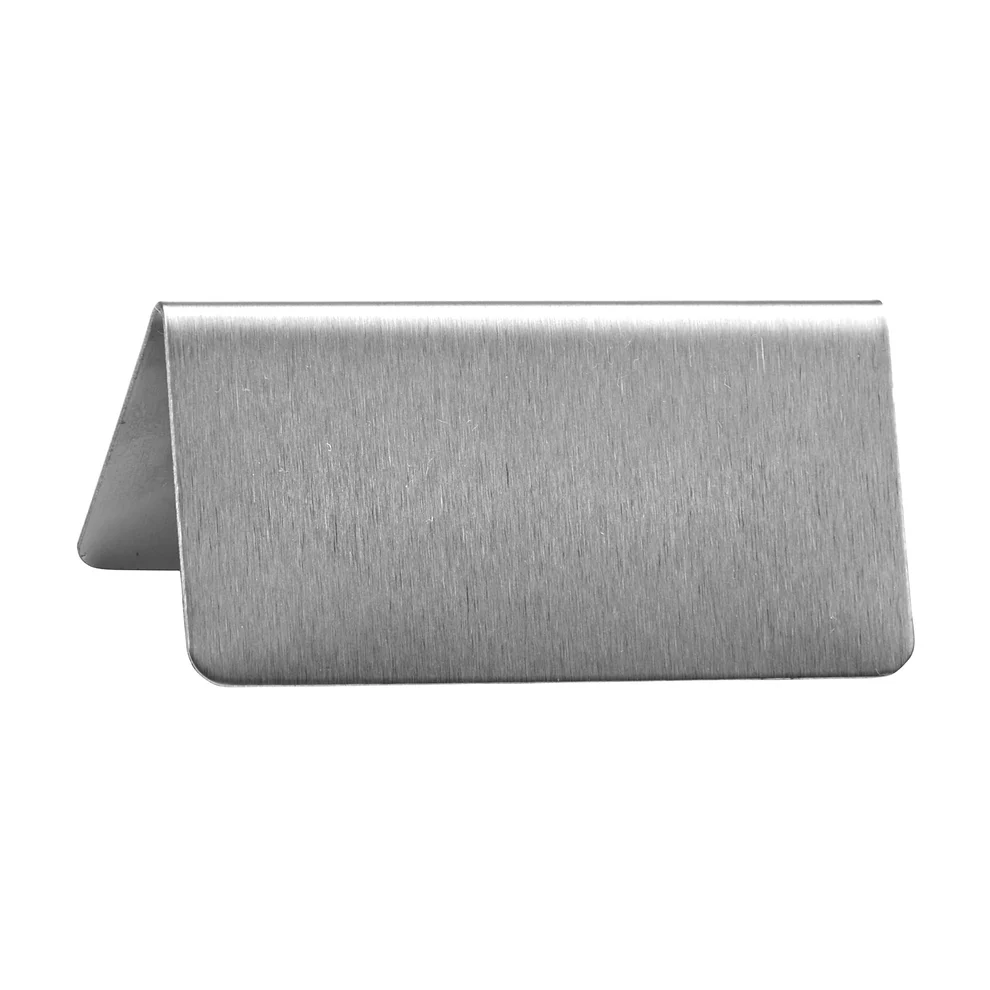 SGN-100 - Tent Sign, Stainless Steel - Blank - Chefcoca