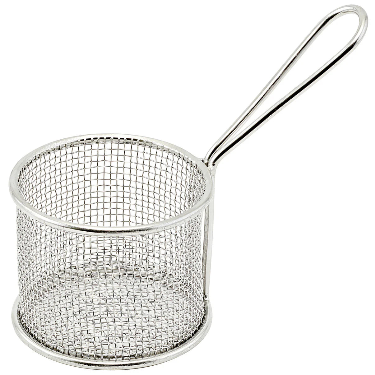 FBM-32R - Mini Serving Basket - Round, 3-3/4"Dia x 2-7/8"H - Chefcoca