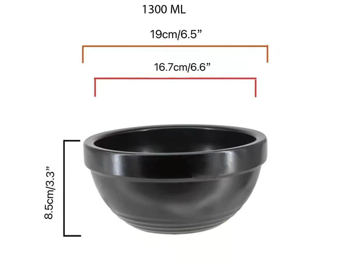 CHEFCO,S19, 7.5" Ceramic Clay Noodle Soup Bowl - Chefcoca