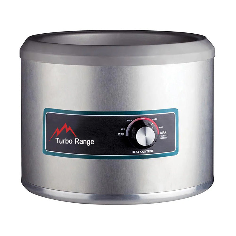 Sub-quip, Electric Round Food Warmer, 11 Quart, Steel (FW11Q-1250) - Chefcoca