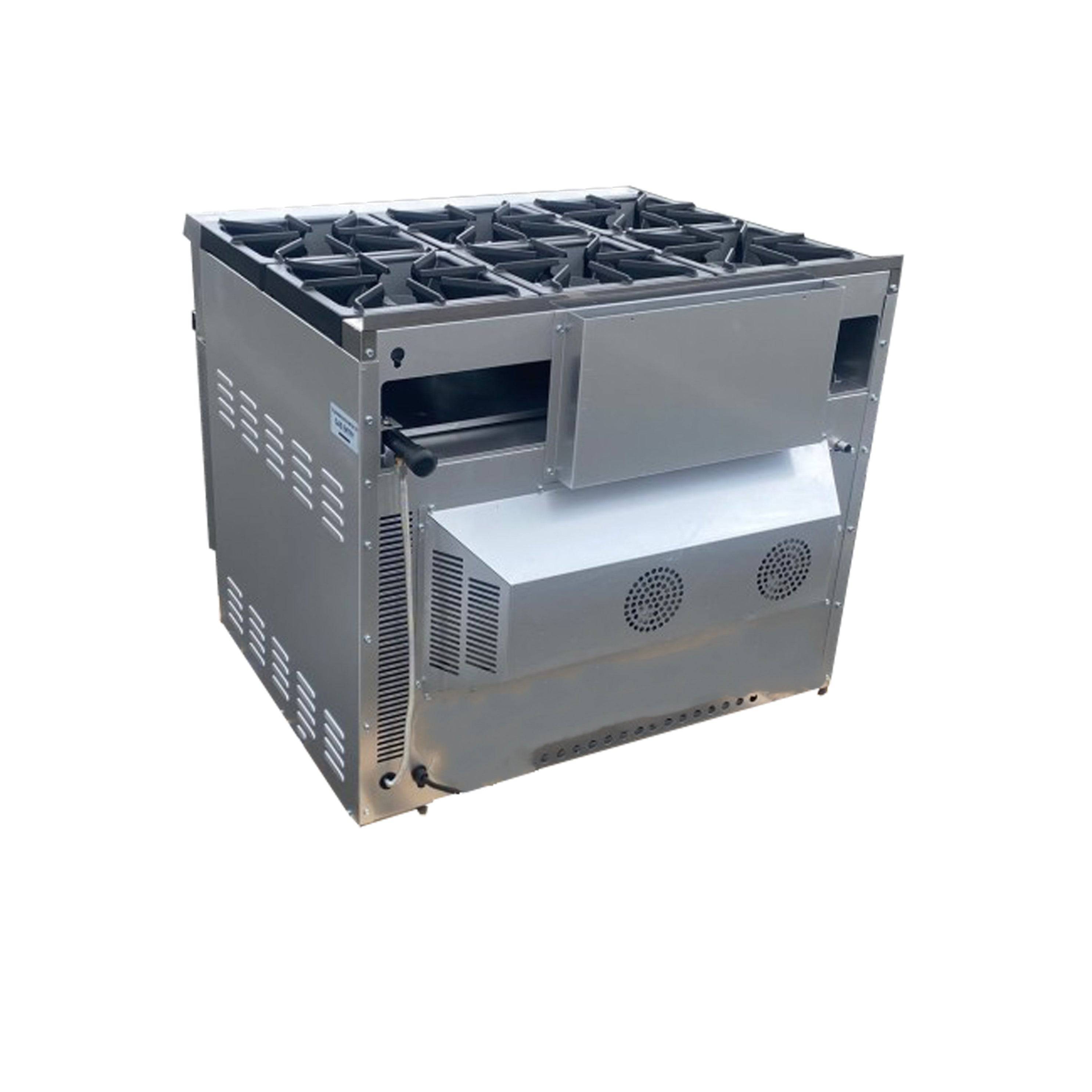 Turbo Range 36" Commercial Natural Gas 6 Burner Stove Top Range With Convection Oven(TR-R36C) - Chefcoca