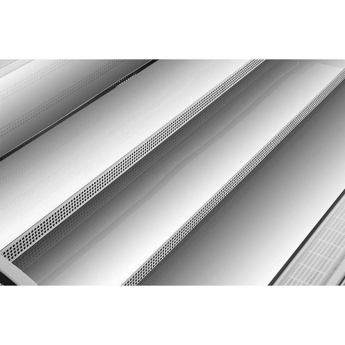 Sub-equip,77" Low Profile Horizontal Air Curtain Open Refrigerated Display Case, Grab and go Refrigerator (W77" X D34"X H33") - Chefcoca