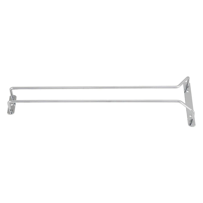 Chrome 16" Wire Single Channel Glass Hanger - Chefcoca