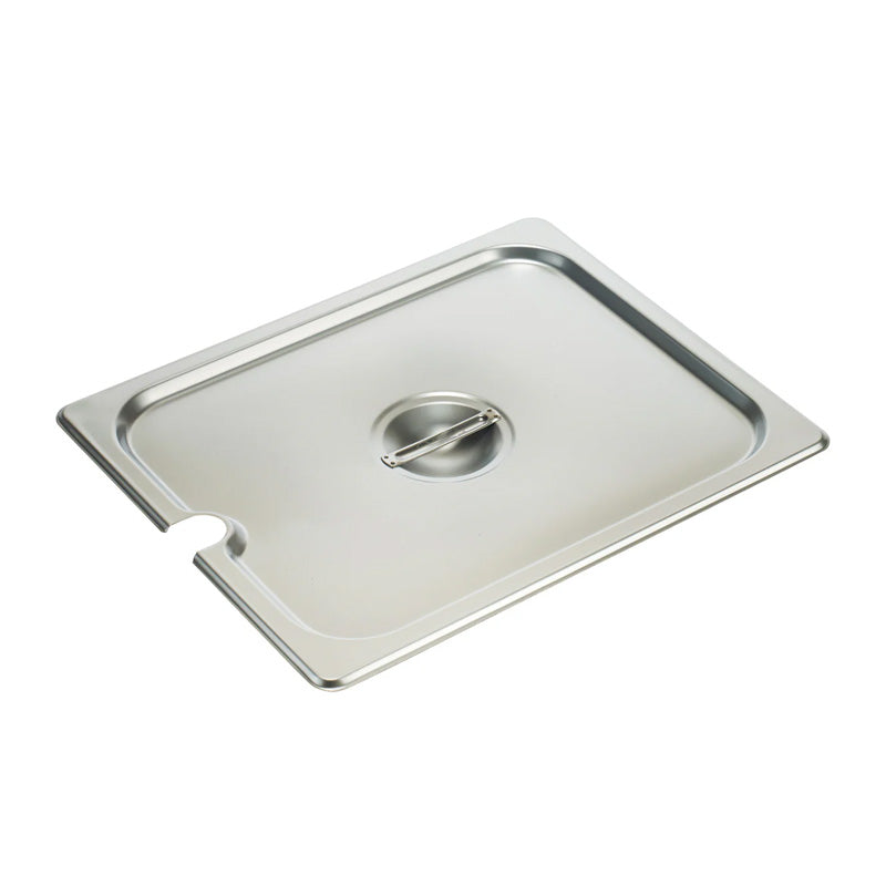 Steam Table Pan Cover, Slotted, S/S304, 24 gauge, 1/2 Size - Chefcoca