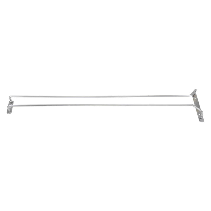 Chrome 24" Wire Single Channel Glass Hanger - Chefcoca