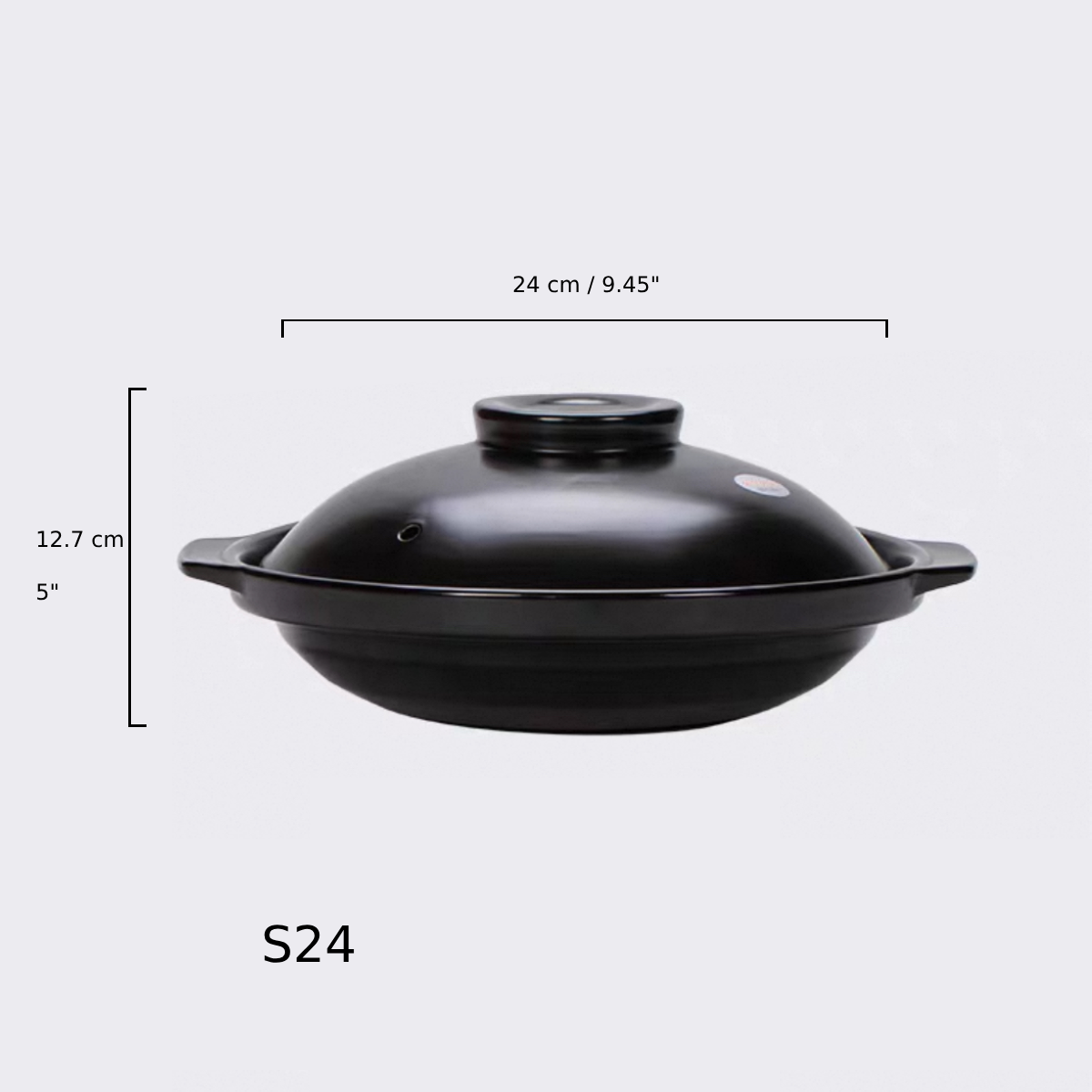 Black Bowl, 24cm (S24) - Chefcoca