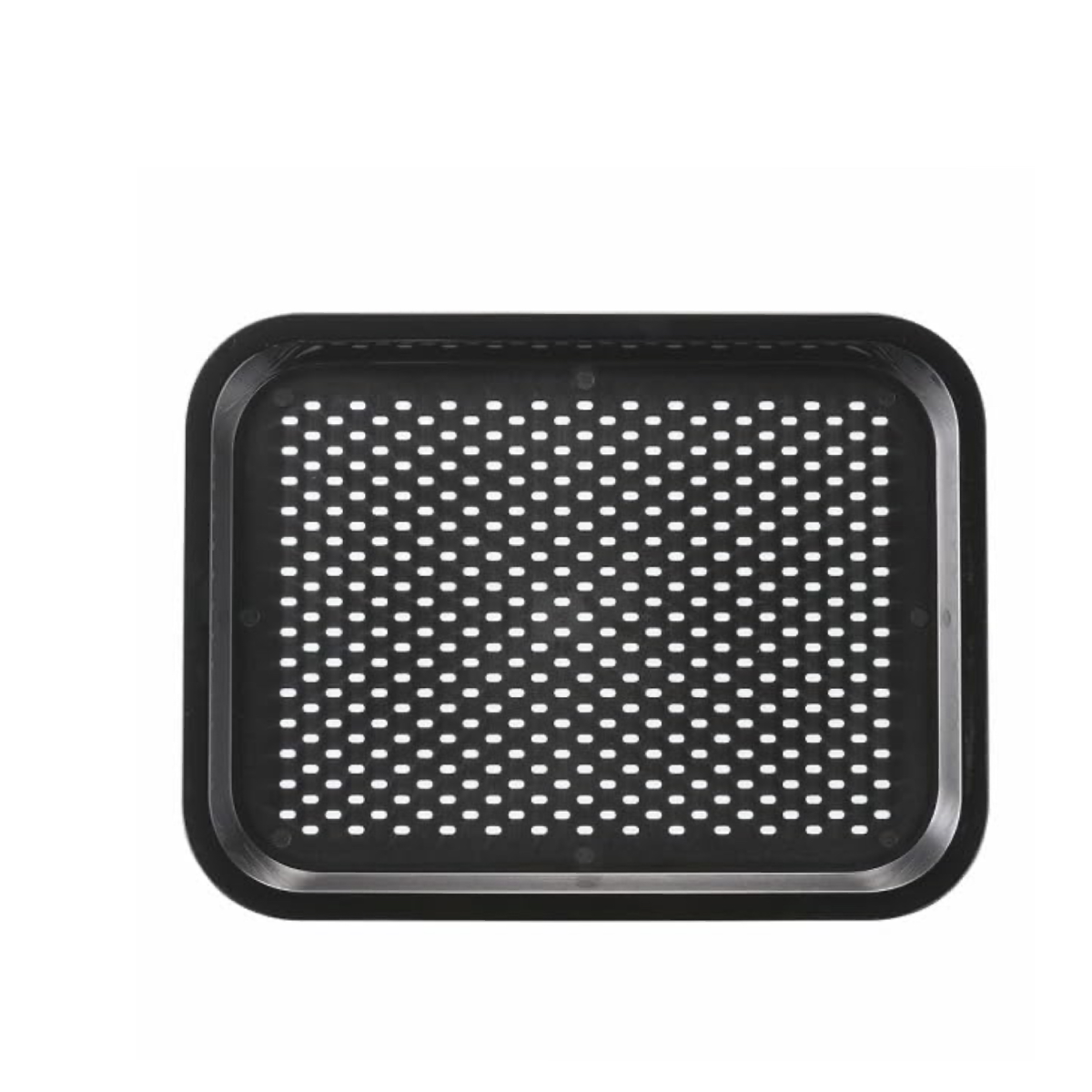 Chefco, Black Deluxe Fiberglass Tray, Rectangle, 37cmx28cm (JB-9608) - Chefcoca