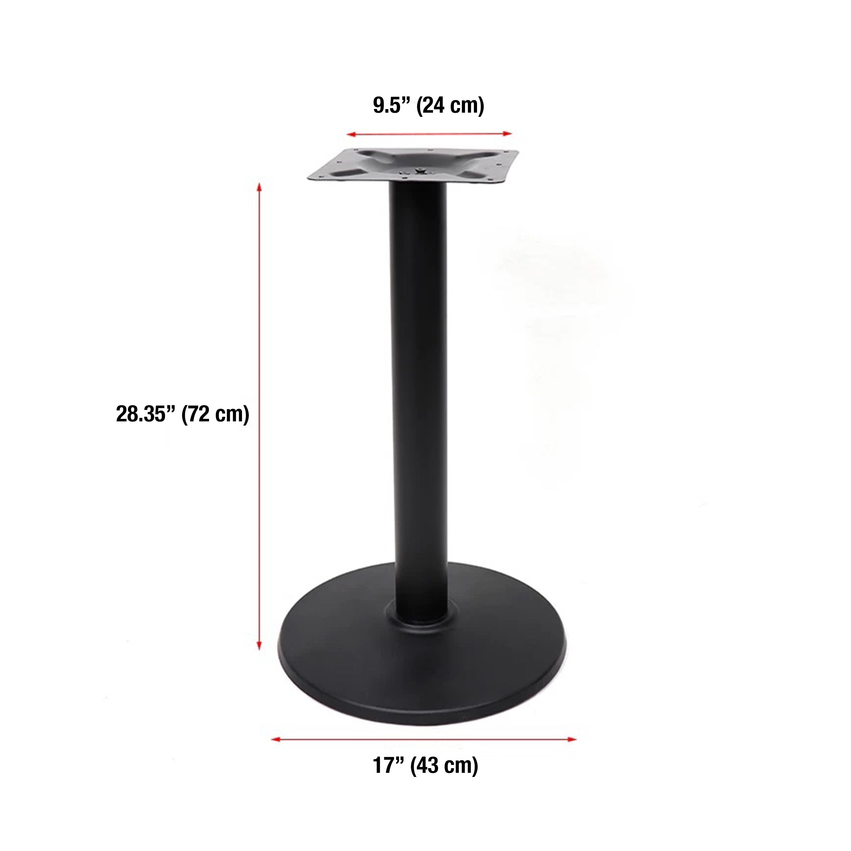 Iron Table Base, 72cm Height - Chefcoca