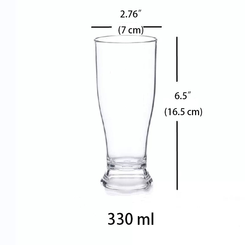 330ml, Clear Polycarbonate Juice Glass (11oz) - Chefcoca