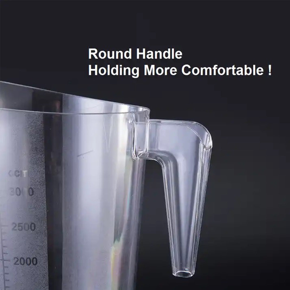 Transparent Measuring Cup (0.5-5L) - Chefcoca