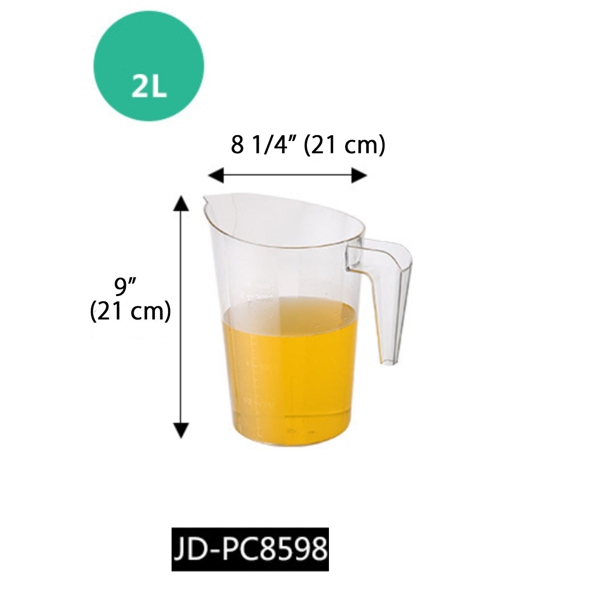 Transparent Measuring Cup (0.5-5L) - Chefcoca