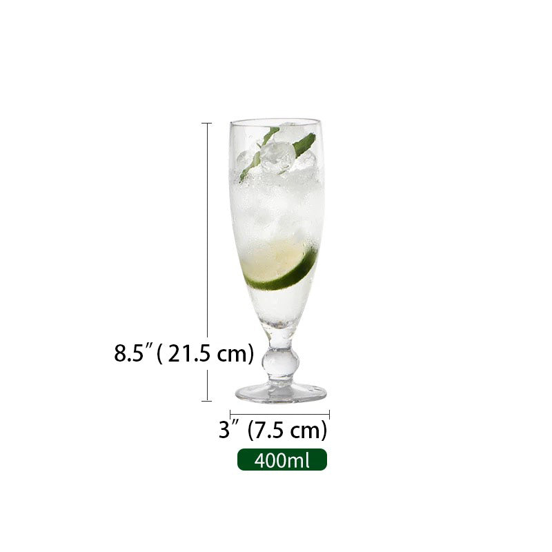 400ml Clear Polycarbonate Juice Glass, (13.5oz ) - Chefcoca