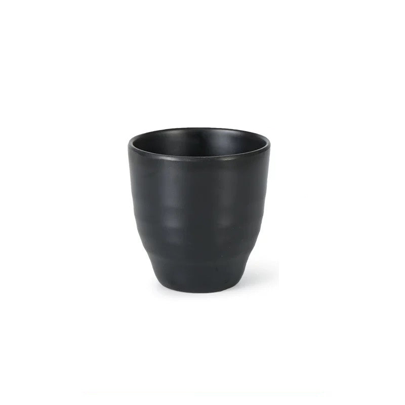Black Melamine Japanese Style Tea Cup (#JW2024) - Chefcoca
