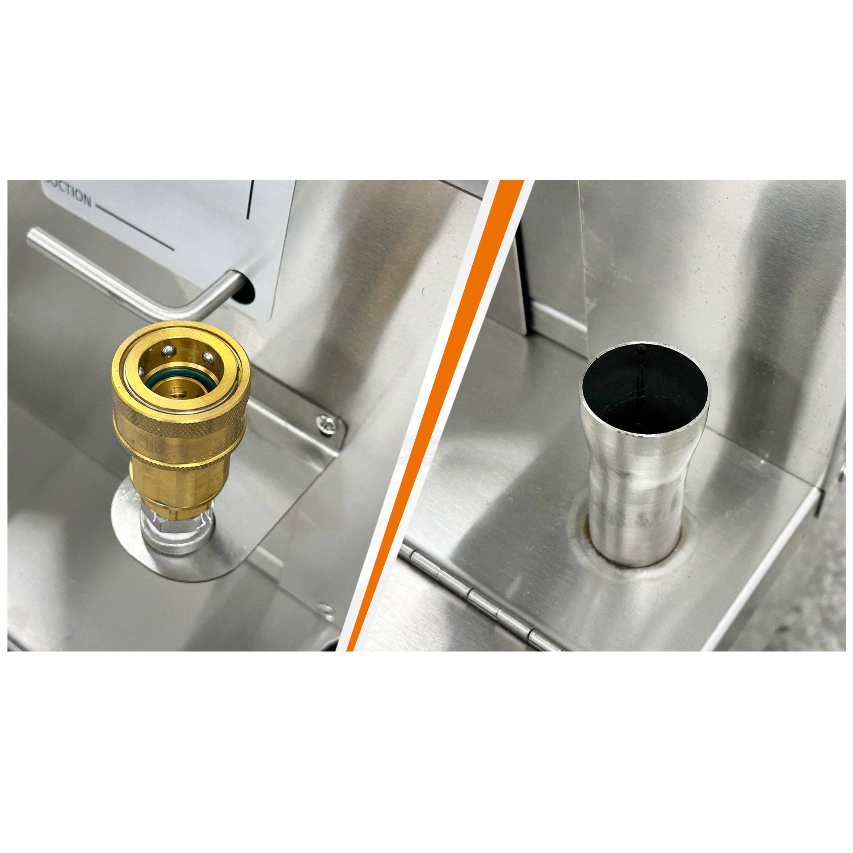 Turbo Range, Commercial  Fryer Oil Filtration Machines with Pump 85 lbs  - 120V - Chefcoca