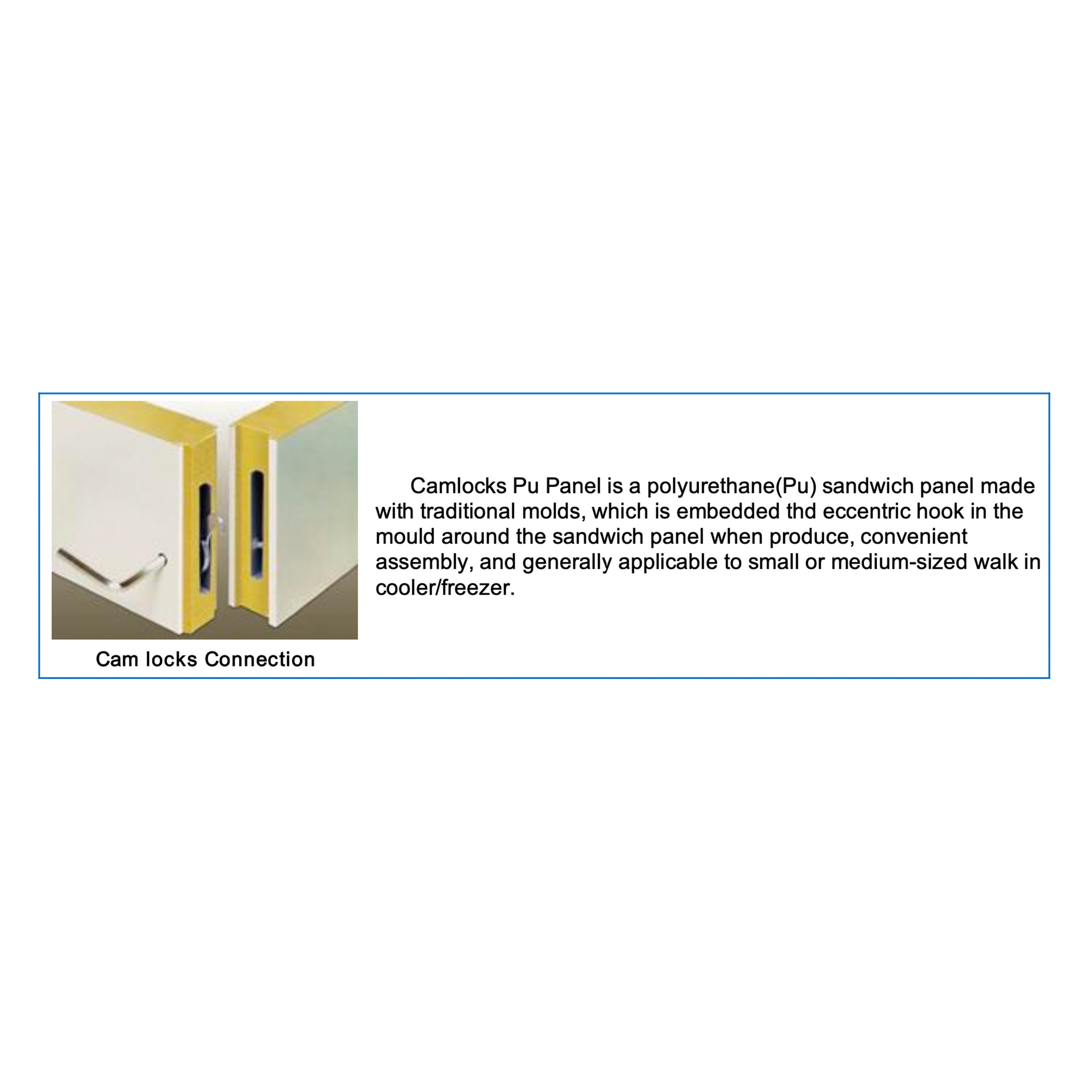 Sub-Equip, 10W x 12D x 8H ft Walk-In Cooler, 3" Thick Panels, Floorless, Indoor Box Only - Chefcoca