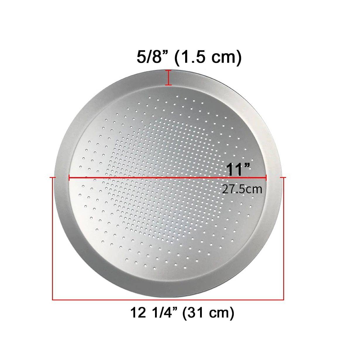 Round Bakeware Nonstick Aluminum Alloy Pizza, Fries, Bread Cookies Baking Pan(9"-16") - Chefcoca