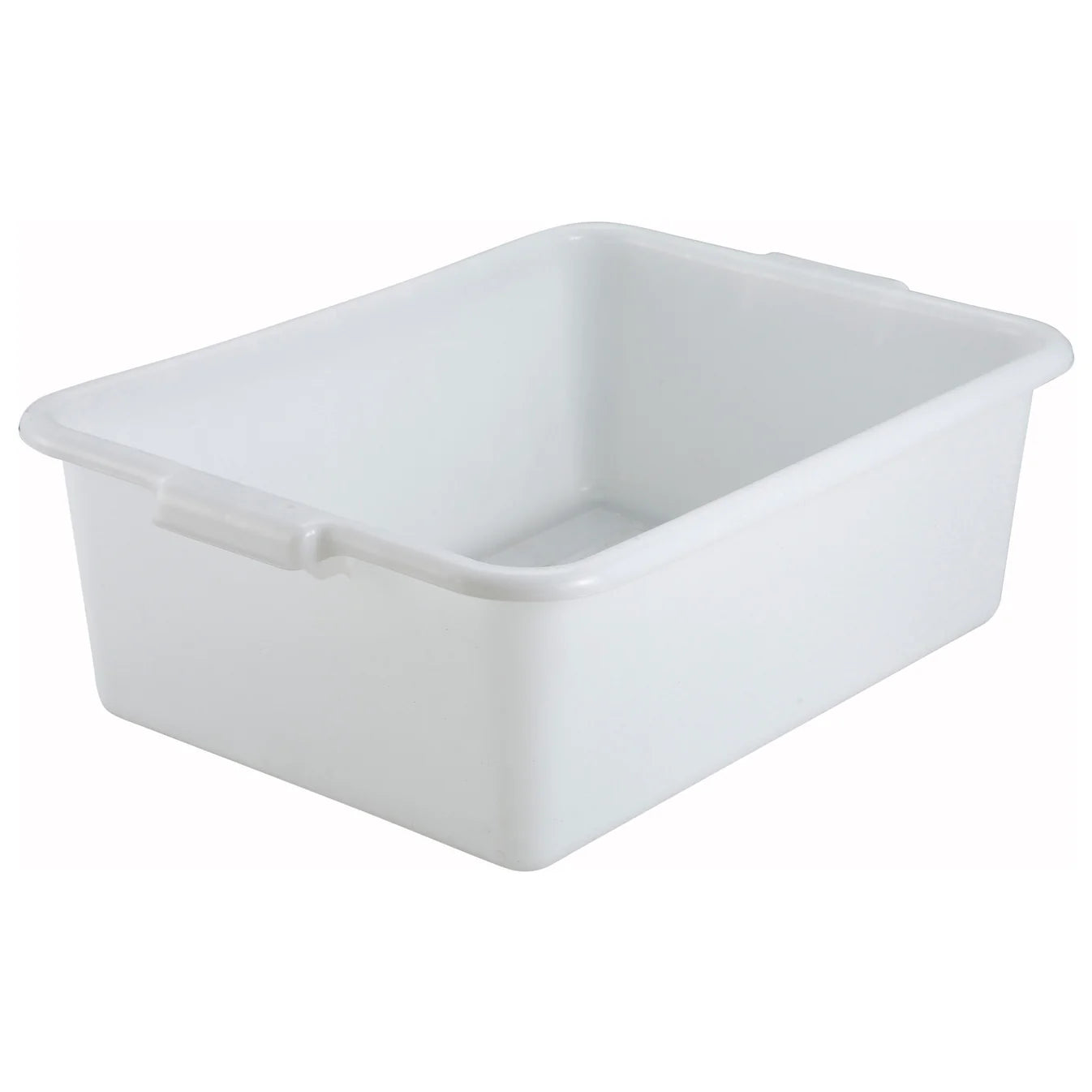 PL-7W - Standard Weight Polypropylene Dish Box, 7" Depth - White - Chefcoca