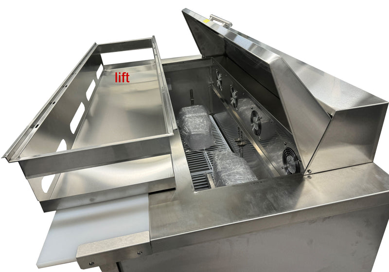 Sub-equip, 29" single door Salad and Sandwich Refrigerated Prep Table
