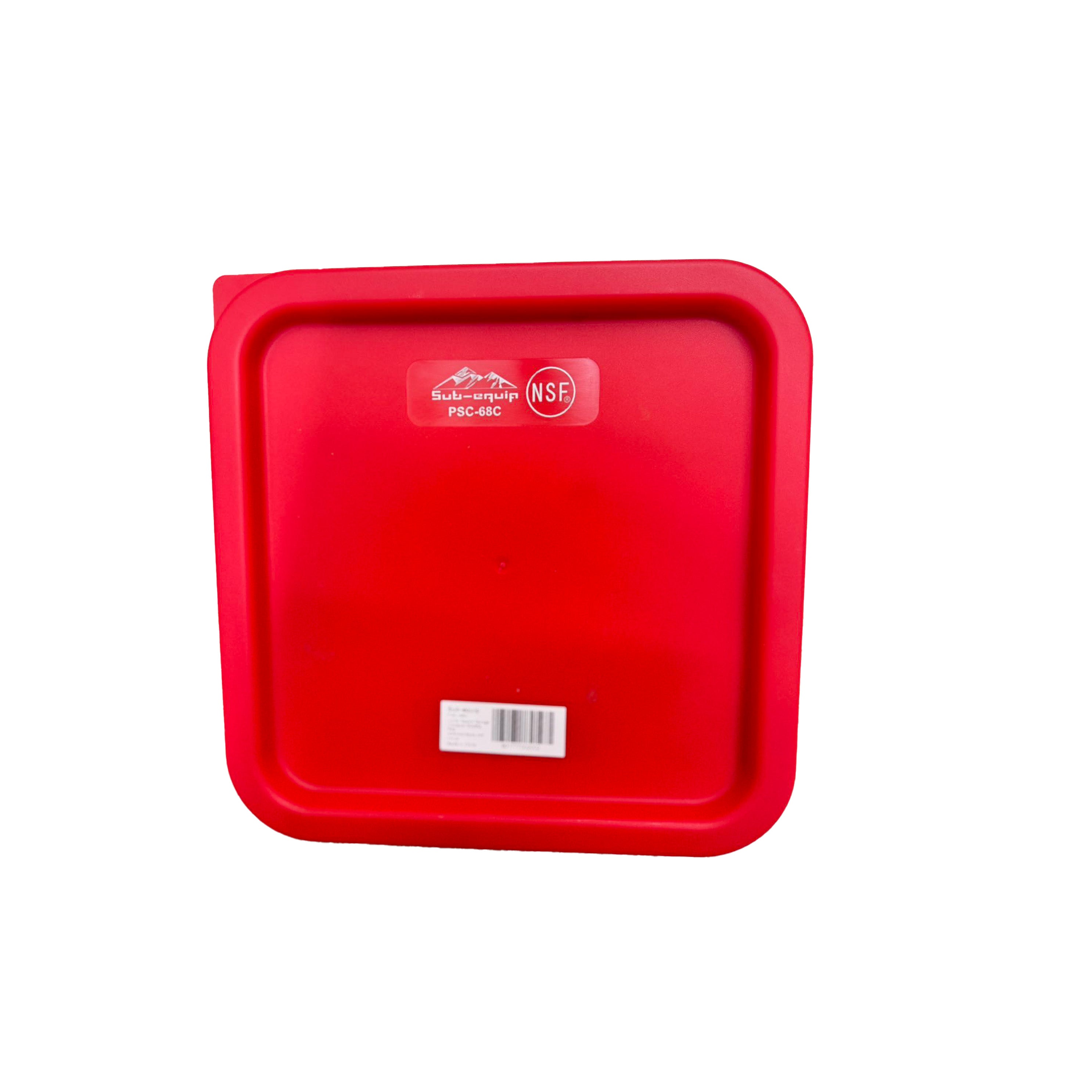 Square Storage Container Cover for 6 & 8 Qt Containers, Red - Chefcoca