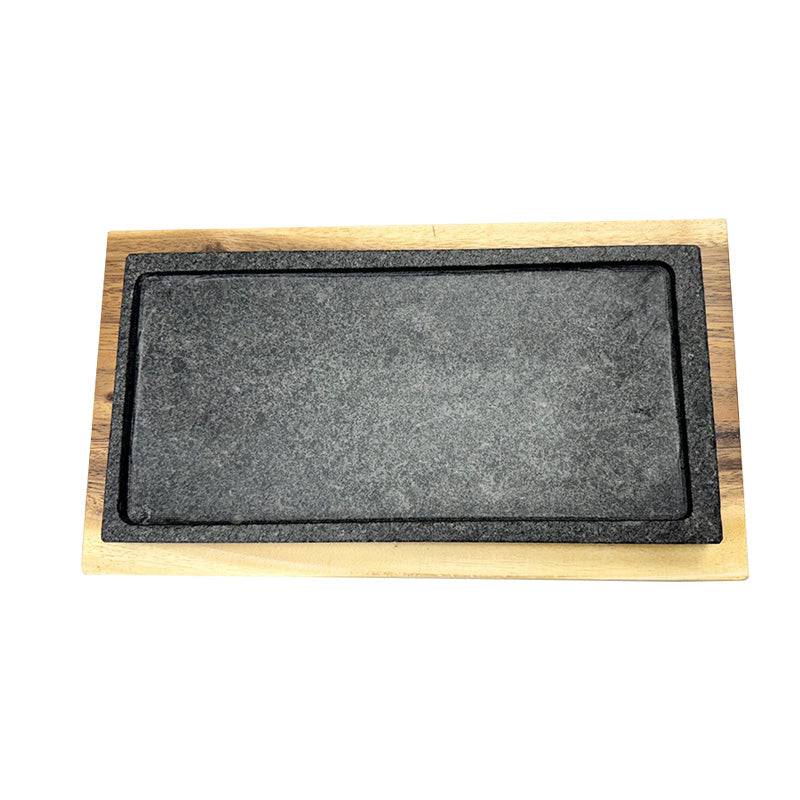 Natural Stone Slad with wood base - Chefcoca