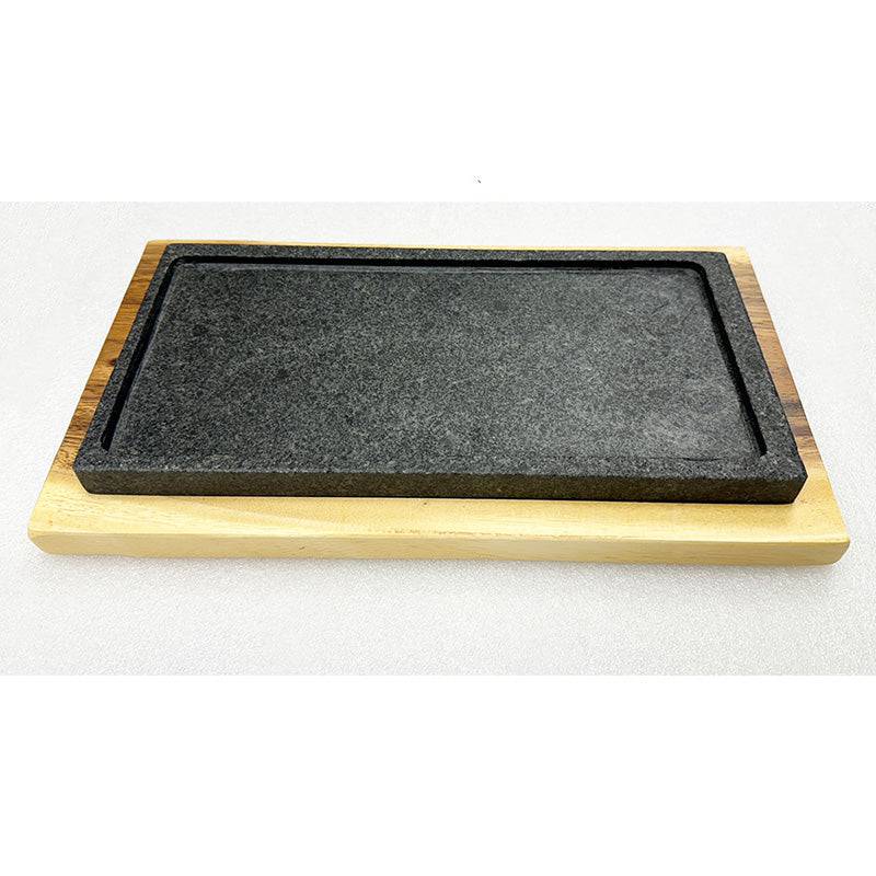 Natural Stone Slad with wood base - Chefcoca
