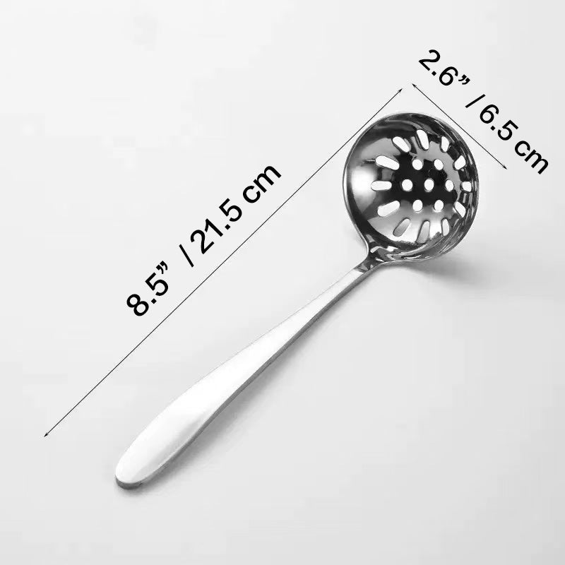 Chefco, SPS-6P, 8" Stainless steel slotted spoon -Perforated