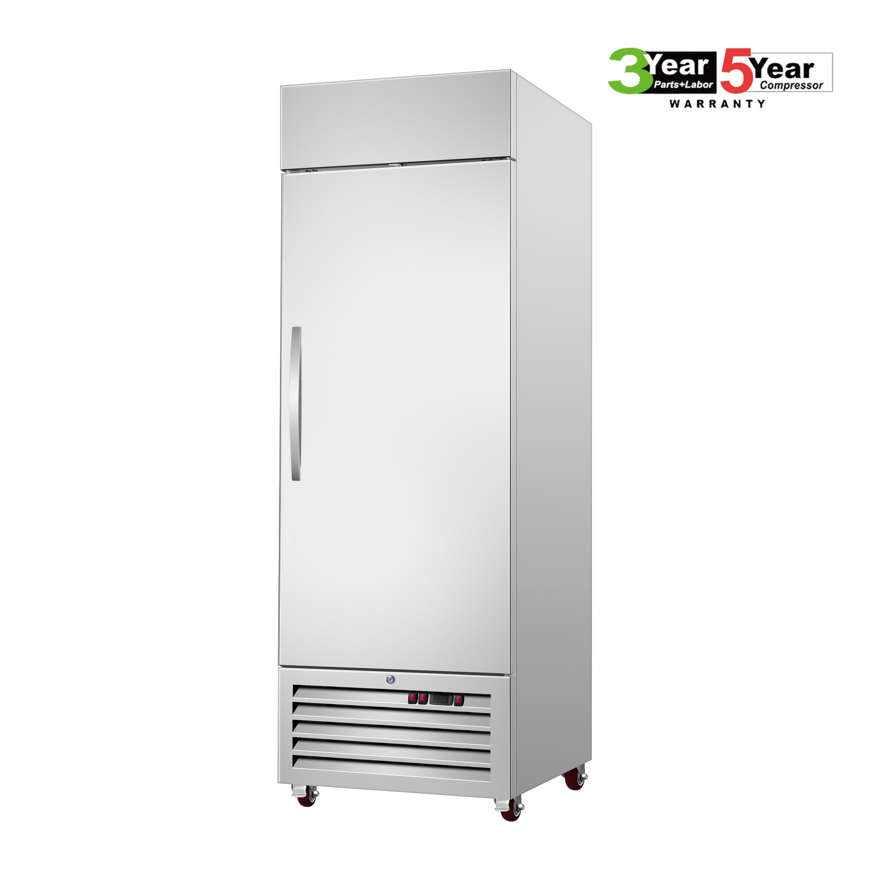 Sub-equip, Single solid Door Bottom Mount Compressor Reach-in Freezer, C-19BF ( 26 3/4" x 25 5/8" x 80 7/8") - Chefcoca