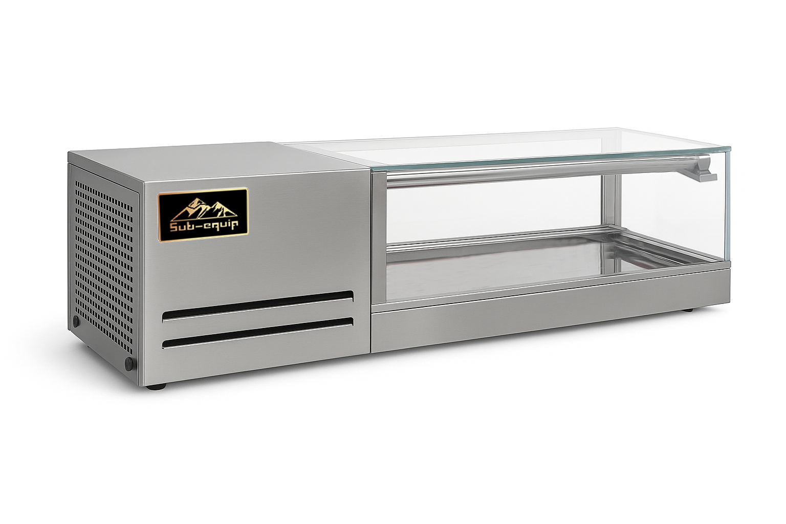 Sub-equip, SSC-91-L, Refrigerated Sushi Display Case 36" - Right Side Compressor - Chefcoca