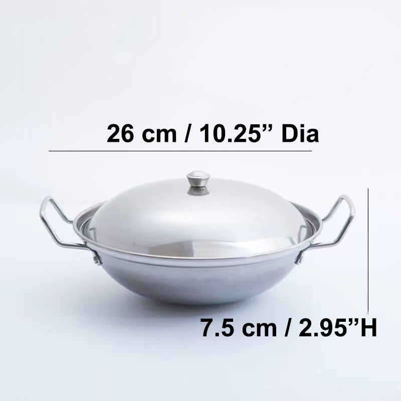 Chefco, stainless steel pan with a lid (SW-11) - Chefcoca