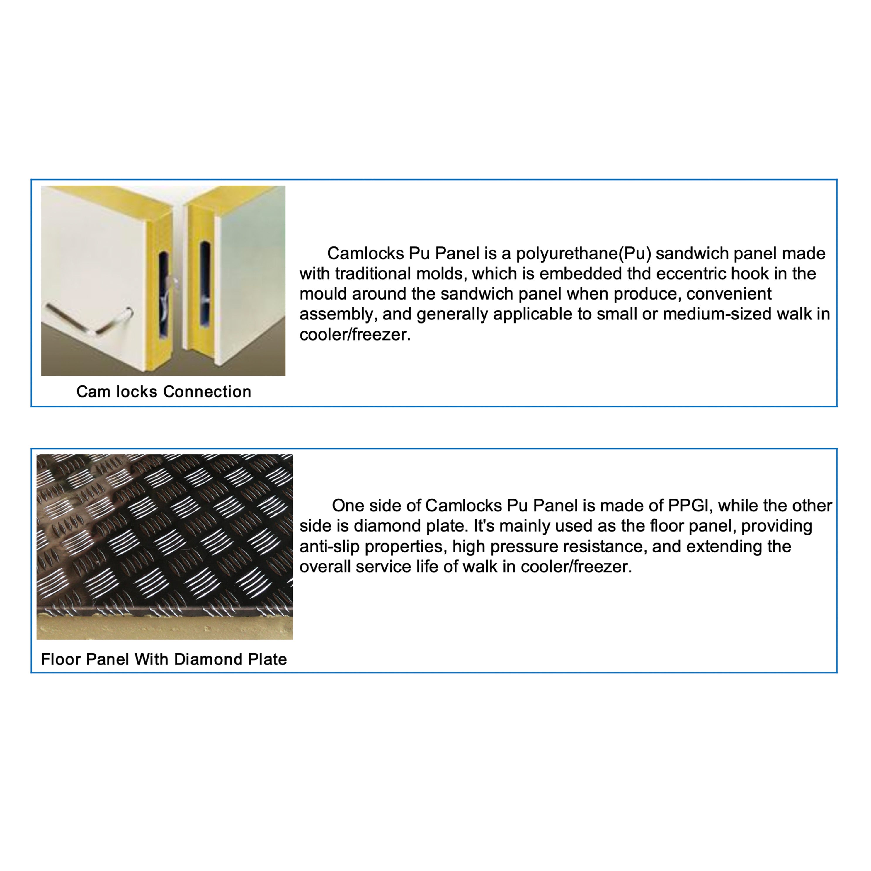 Sub-Equip, 12W x 12D x 8H ft Walk-In Freezer, 4" Thick Panels, Indoor Box Only - Chefcoca