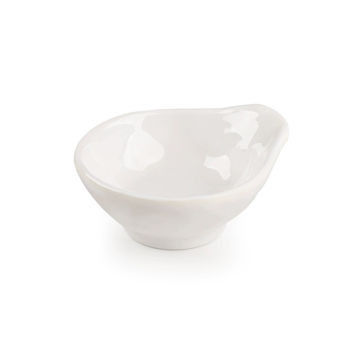 White Melamine Small Bowl with Grip (Y2500) - Chefcoca