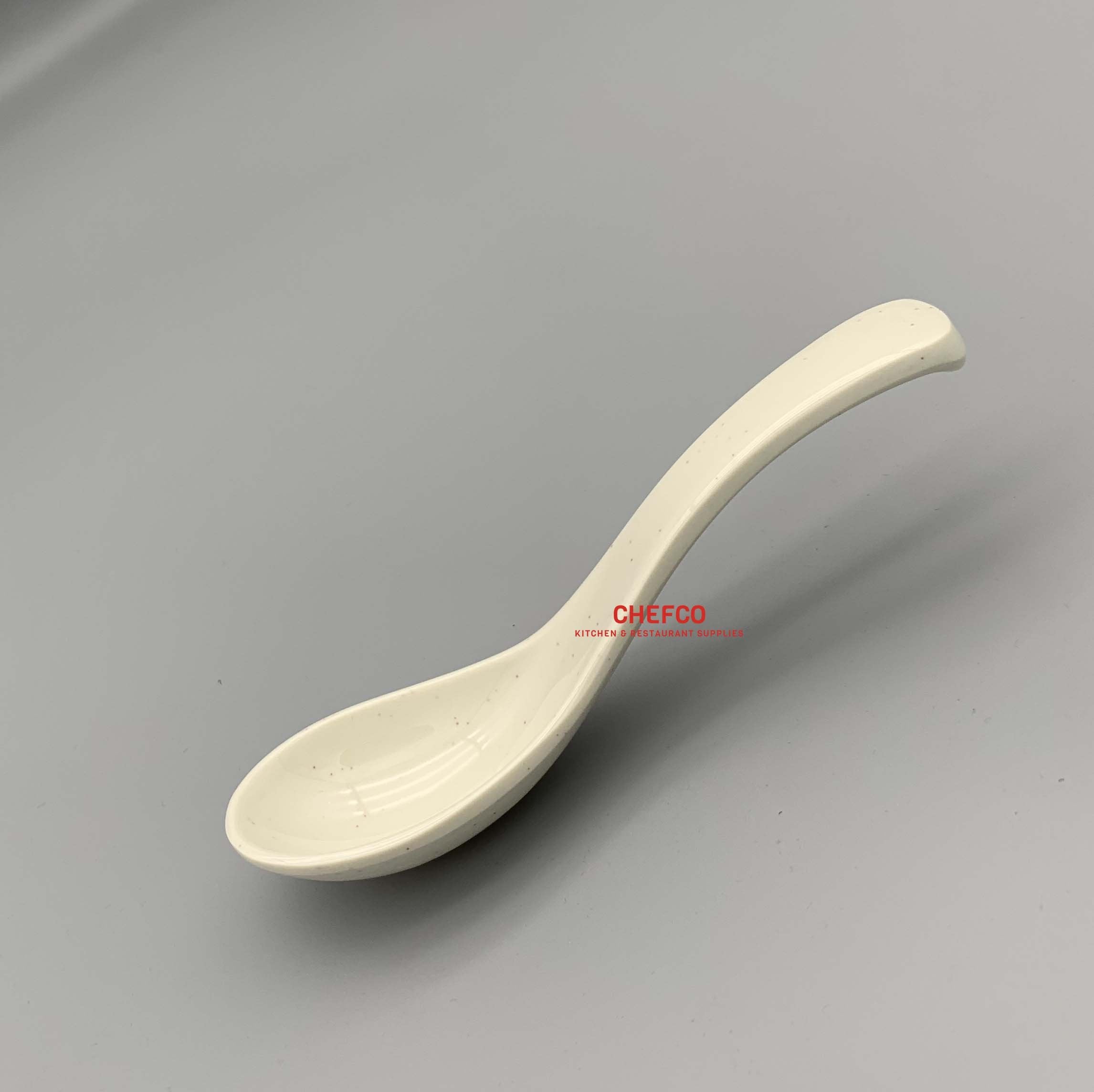 Beige Speckled Melamine Soup Spoon (09006BE) - Chefcoca