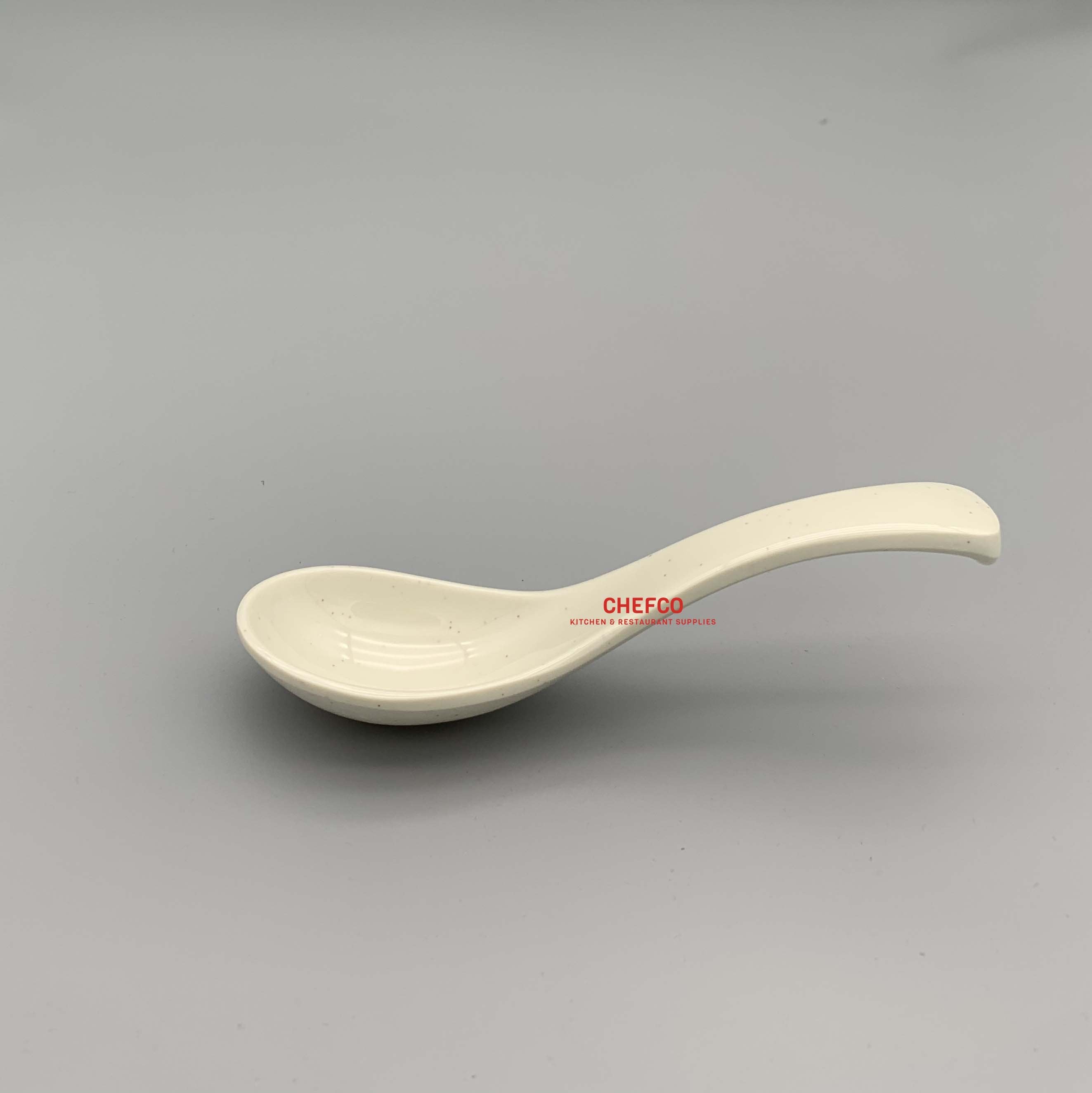 Beige Speckled Melamine Soup Spoon (09006BE) - Chefcoca