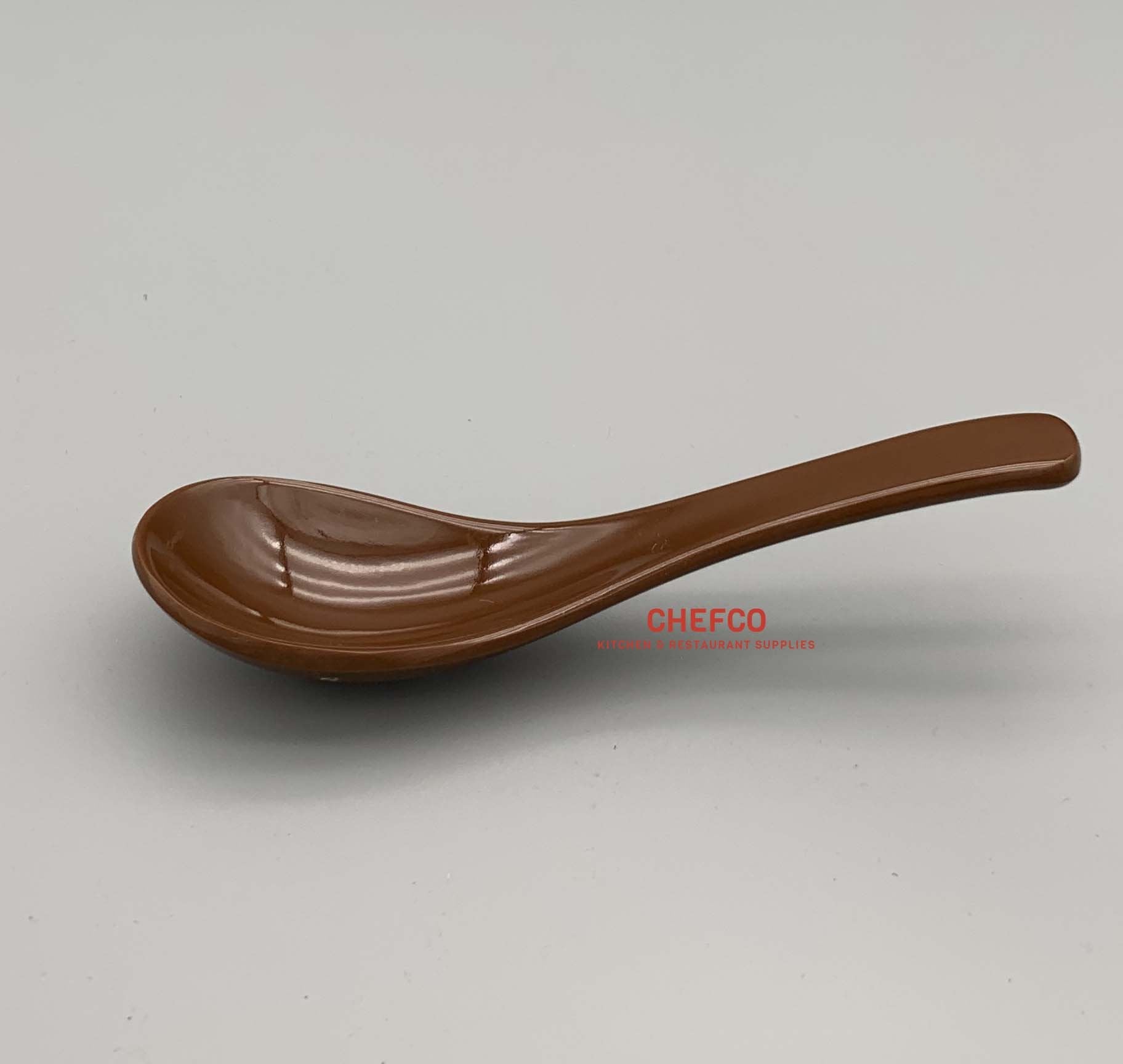 Brown Melamine Soup Spoon - Chefcoca