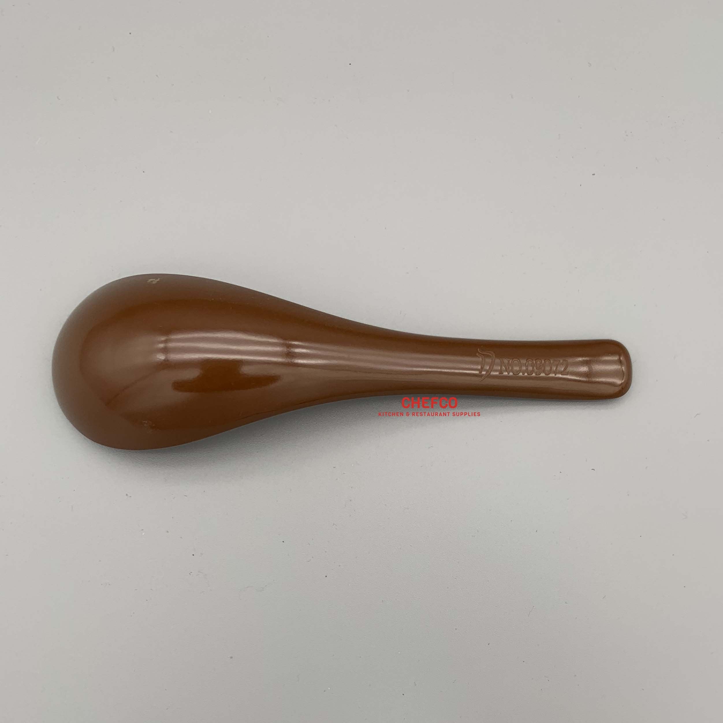 Brown Melamine Soup Spoon - Chefcoca