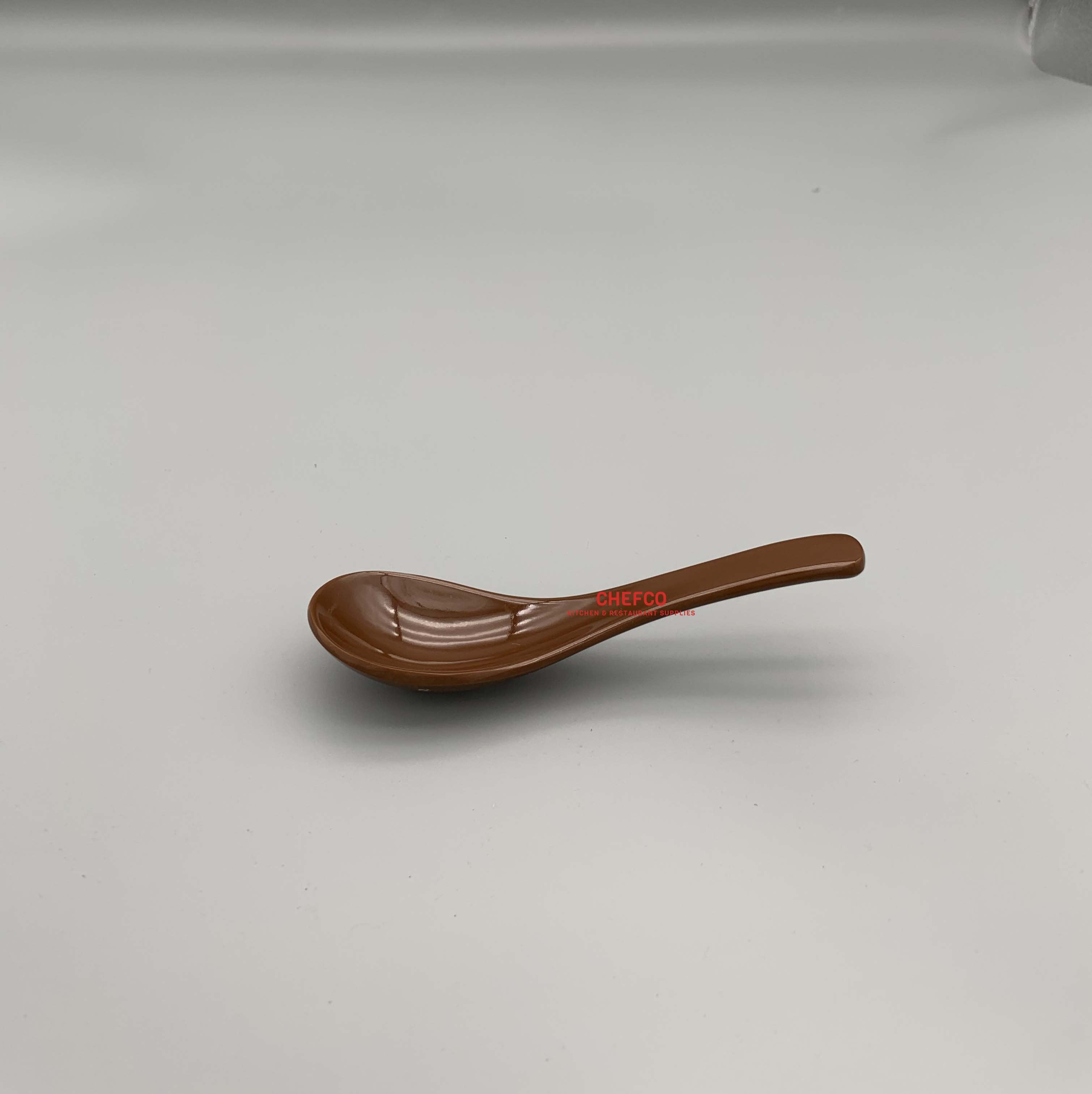 Brown Melamine Soup Spoon - Chefcoca