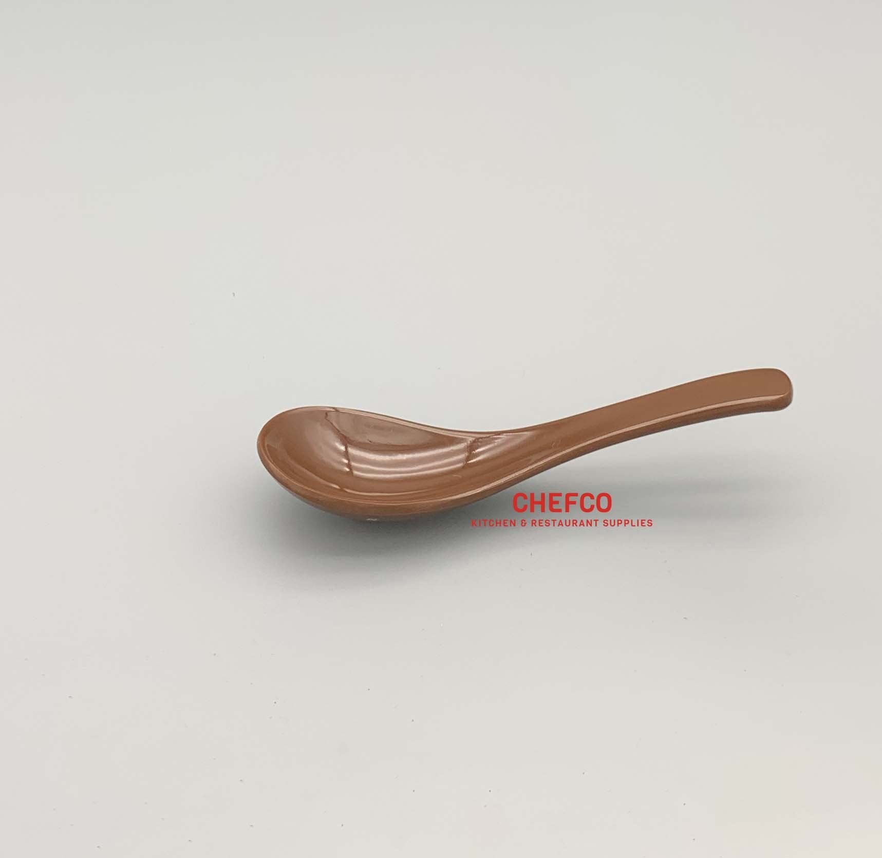 Brown Melamine Soup Spoon - Chefcoca