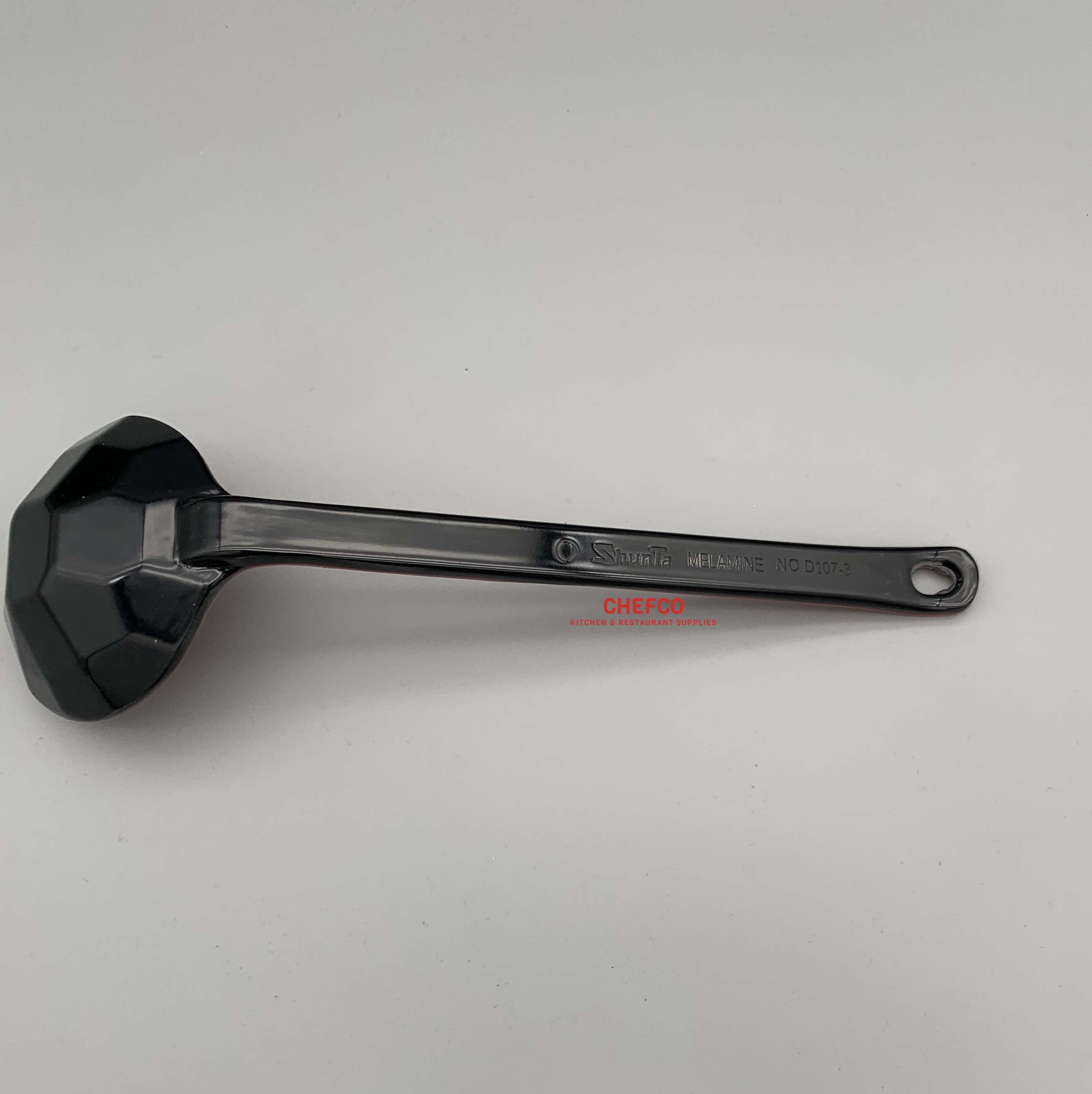 Black and Red Melamine Soup Spoon with Long Handle(107-3R)) - Chefcoca