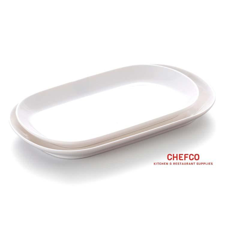 White Rectangular Melamine Plate (1085,302) - Chefcoca